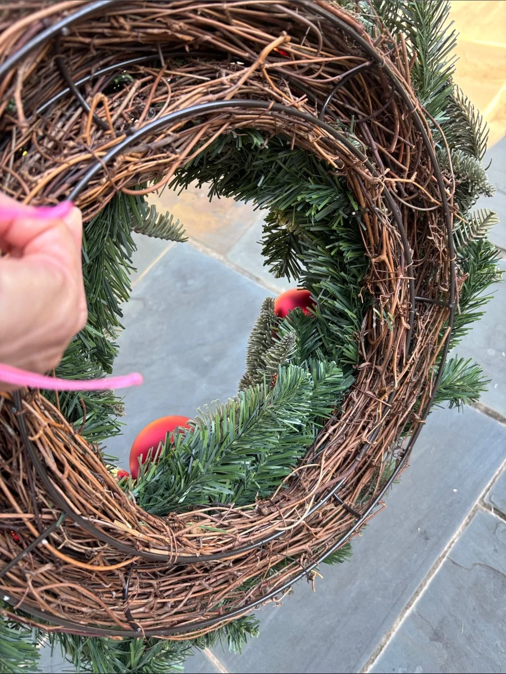 Pottery Barn Large Ornament Holiday Wreath